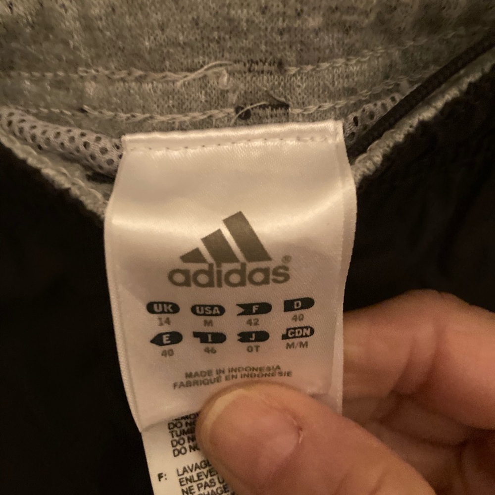 Adidas lined track pants